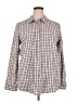 Caslon Checkered-gingham Tan Long Sleeve Button-Down Shirt Size XXL - photo 1