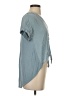 Universal Thread 100% Viscose Rayon Blue Short Sleeve Blouse Size S - photo 4