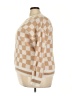 Shein Curve 100% Polyester Checkered-gingham Tan Pullover Sweater Size 3X - photo 5