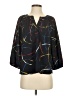 Joie 100% Polyester Black 3/4 Sleeve Blouse Size S - photo 1