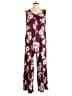 Lularoe Floral Burgundy Jumpsuit Size S - photo 1