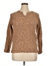 Assorted Brands 100% Cotton Tweed Brown Pullover Sweater Size XL - photo 1