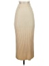 Princess Polly 100% Polyester Tan Ivory Formal Skirt Size 23 waist (estimated) - photo 1