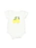 Hb 100% Cotton Print White Yellow Short Sleeve Onesie Size 0-3 mo - photo 1