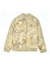 Adidas 100% Polyester Floral Gold Track Jacket Size XS (youth) - photo 1