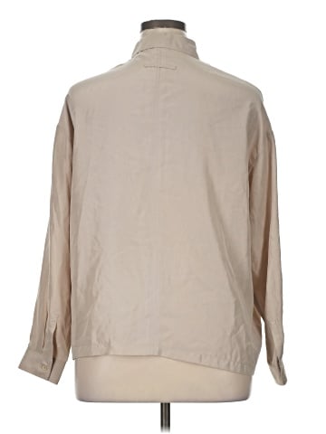 Poetry Long Sleeve Silk Top (view 2)