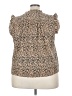 On 34th 100% Polyester Animal Print Gold Sleeveless Blouse Size 2X - photo 2