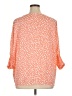Reba 100% Polyester Orange 3/4 Sleeve Blouse Size XL (estimated) - photo 2