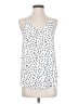 Ann Taylor LOFT 100% Polyester White Sleeveless Top Size S - photo 1