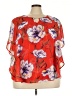 Cocomo Red 3/4 Sleeve Blouse Size 3X - photo 1