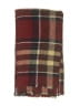Look Plaid Burgundy Red Scarf One size - photo 2