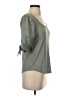 Gap Gray 3/4 Sleeve Top Size S - photo 4