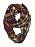 Look Plaid Burgundy Red Scarf One size - photo 1