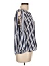Jennifer Lopez Stripes Blue 3/4 Sleeve Blouse Size L - photo 4