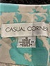 Casual Corner Paisley Teal Silk Blazer Size 6 - photo 6