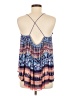 Bebe 100% Polyester Blue Sleeveless Blouse Size M - photo 2