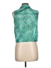 Material Girl 100% Polyester Teal Sleeveless Blouse Size L - photo 2