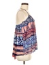 Bebe 100% Polyester Blue Sleeveless Blouse Size M - photo 4