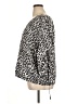 Cato Animal Print Black Silver 3/4 Sleeve Blouse Size XL - photo 5