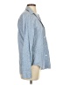 Gap Print Blue Long Sleeve Button-Down Shirt Size S - photo 4