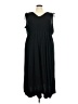 IMAN Solid Black Casual Dress Size 3X (petite) - photo 1