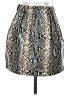 Zara Basic Animal Print Gray Faux Leather Skirt Size XS - photo 2