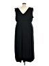 IMAN Solid Black Casual Dress Size 3X (petite) - photo 2