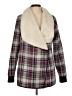 Jachs Girlfriend 100% Polyester Plaid Pink Coat Size M - photo 1