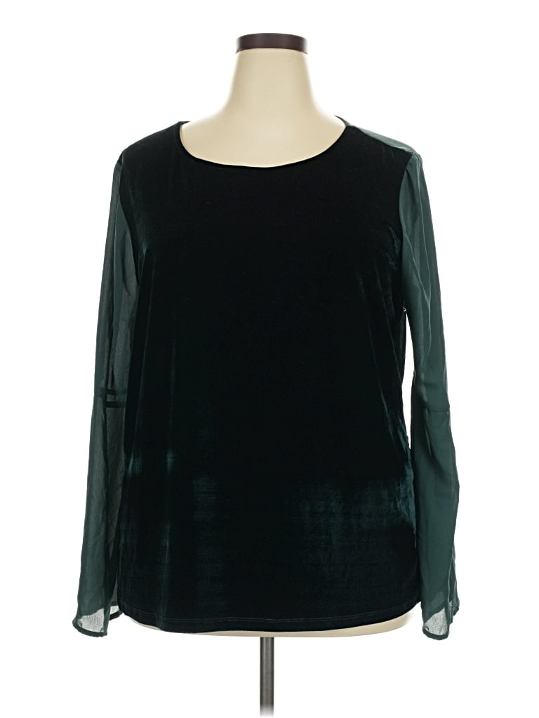 Pre-owned Faded Glory Long Sleeve T-shirt In Black