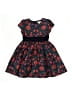 Gymboree 100% Polyester Floral Black Dress Size 4 - photo 1