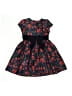 Gymboree 100% Polyester Floral Black Dress Size 4 - photo 2