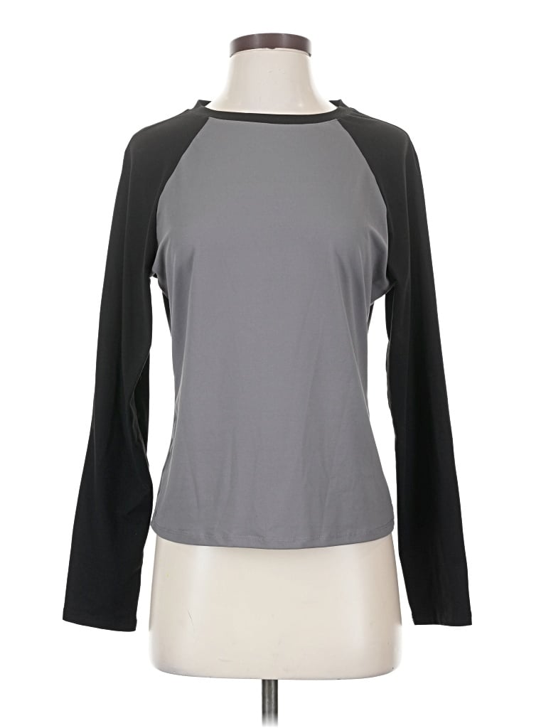 Pre-owned Trendy Queen 3/4 Sleeve T-shirt In Gray