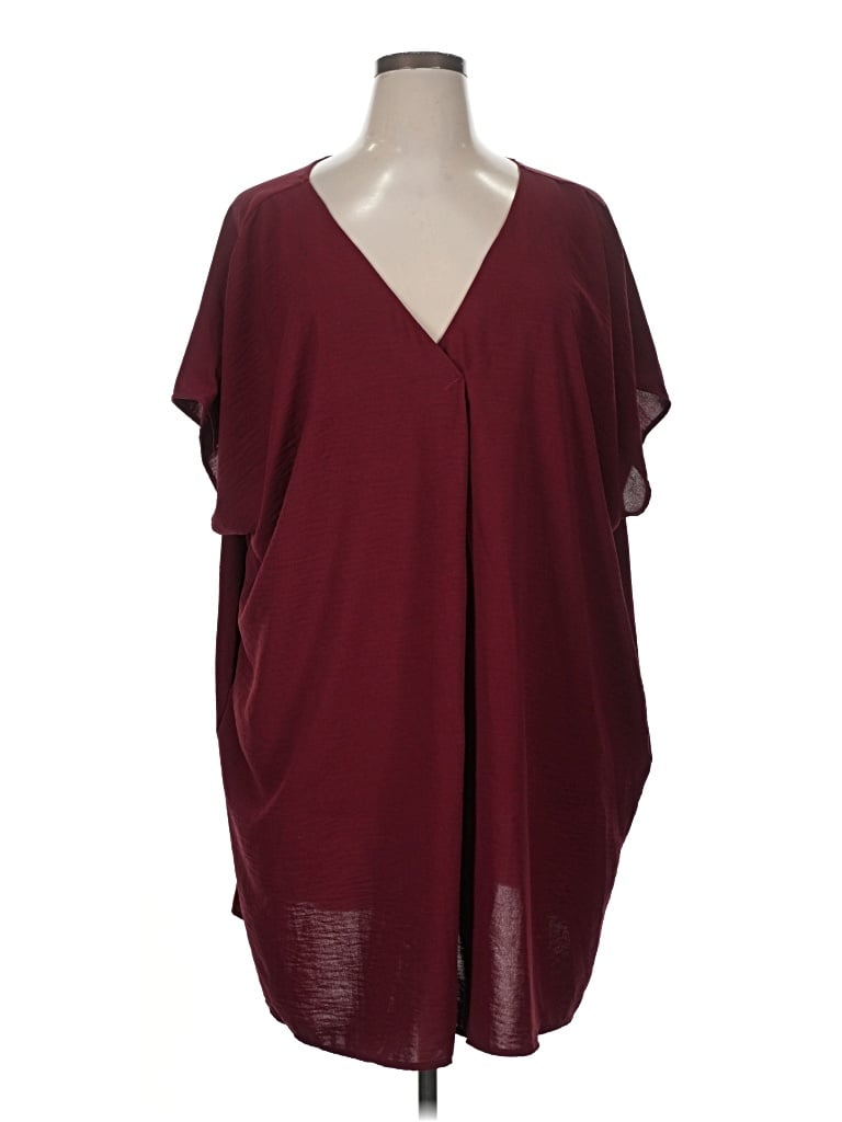 Pre-owned Eesome Casual Dress In Burgundy