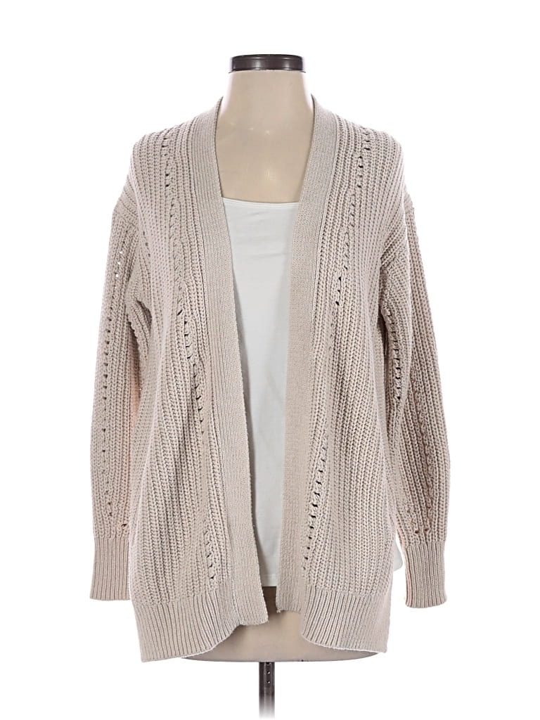 Pre-owned 360 Sweater Kimono In Tan