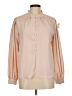 Shein 100% Polyester Tan Long Sleeve Blouse Size 6 - photo 1
