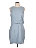 Unbranded Solid Blue Casual Dress Size 10 - photo 1
