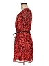 Freebird 100% Polyester Animal Print Red Cocktail Dress Size M - photo 5