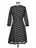 ECI 100% Polyester Chevron-herringbone Gray Casual Dress Size 10 - photo 2