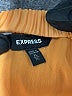 Express 100% Polyester Orange Short Sleeve Blouse Size XL - photo 7