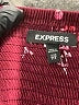 Express 100% Rayon Hearts Burgundy Jumpsuit Size XXS - photo 4