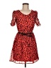 Freebird 100% Polyester Animal Print Red Casual Dress Size M - photo 1
