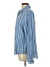Emily Daniels 100% Rayon Stripes Blue Long Sleeve Button-Down Shirt Size L - photo 5