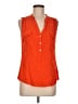 Old Navy 100% Rayon Orange Sleeveless Blouse Size M - photo 1