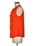 Old Navy 100% Rayon Orange Sleeveless Blouse Size M - photo 5