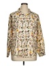 Unbranded 100% Polyester Floral Ivory Long Sleeve Blouse Size XL - photo 1
