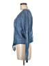 BB Dakota 100% Lyocell Blue Long Sleeve Blouse Size M - photo 5