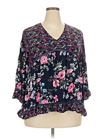 Suzanne Betro 3/4 Sleeve Blouse (view 1)