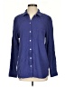 Jessica Simpson Blue Long Sleeve Button-Down Shirt Size S - photo 1