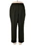 Koret 100% Polyester Solid Green Casual Pants Size 18 - photo 1