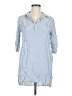 Thread & Supply 100% Rayon Blue 3/4 Sleeve Polo Size M - photo 1